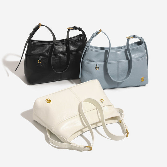 Damen Hobo-Handtasche mit stilvollem Kettenriemen und praktischen Fächern Nord Taschen