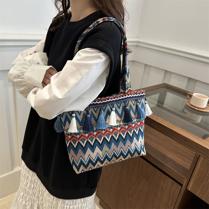 Damen modische Tragetasche mit einzigartigem ethnischen Design Nord Taschen