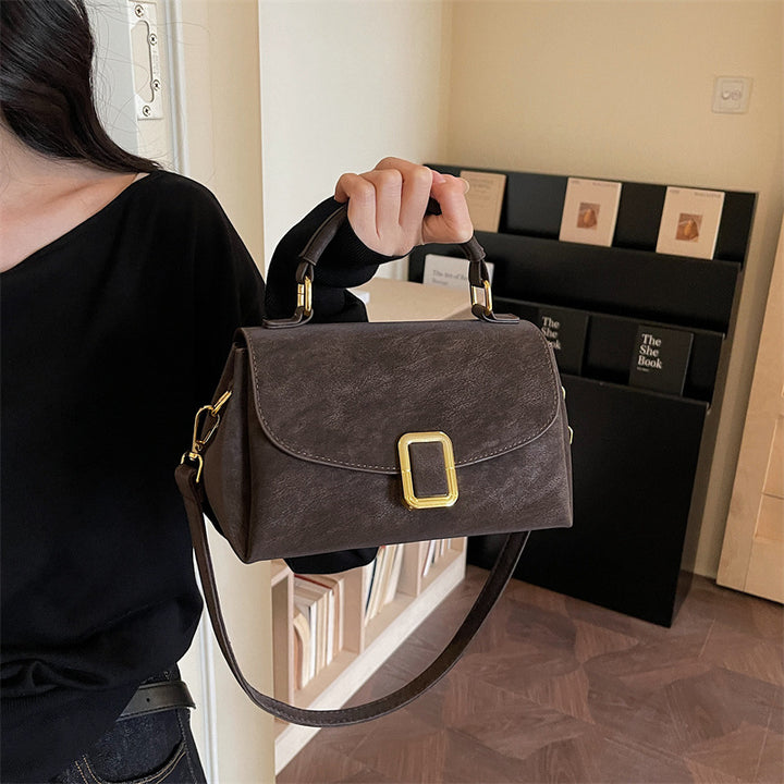 Damen Schultertasche mit elegantem Verschluss und verstellbarem Riemen Nord Taschen