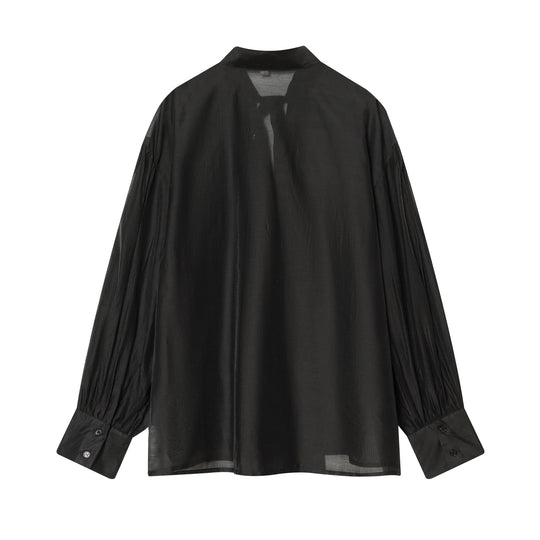 Damen Bluse mit Schleifenkragen und voluminösen Ballonärmeln Nord Taschen