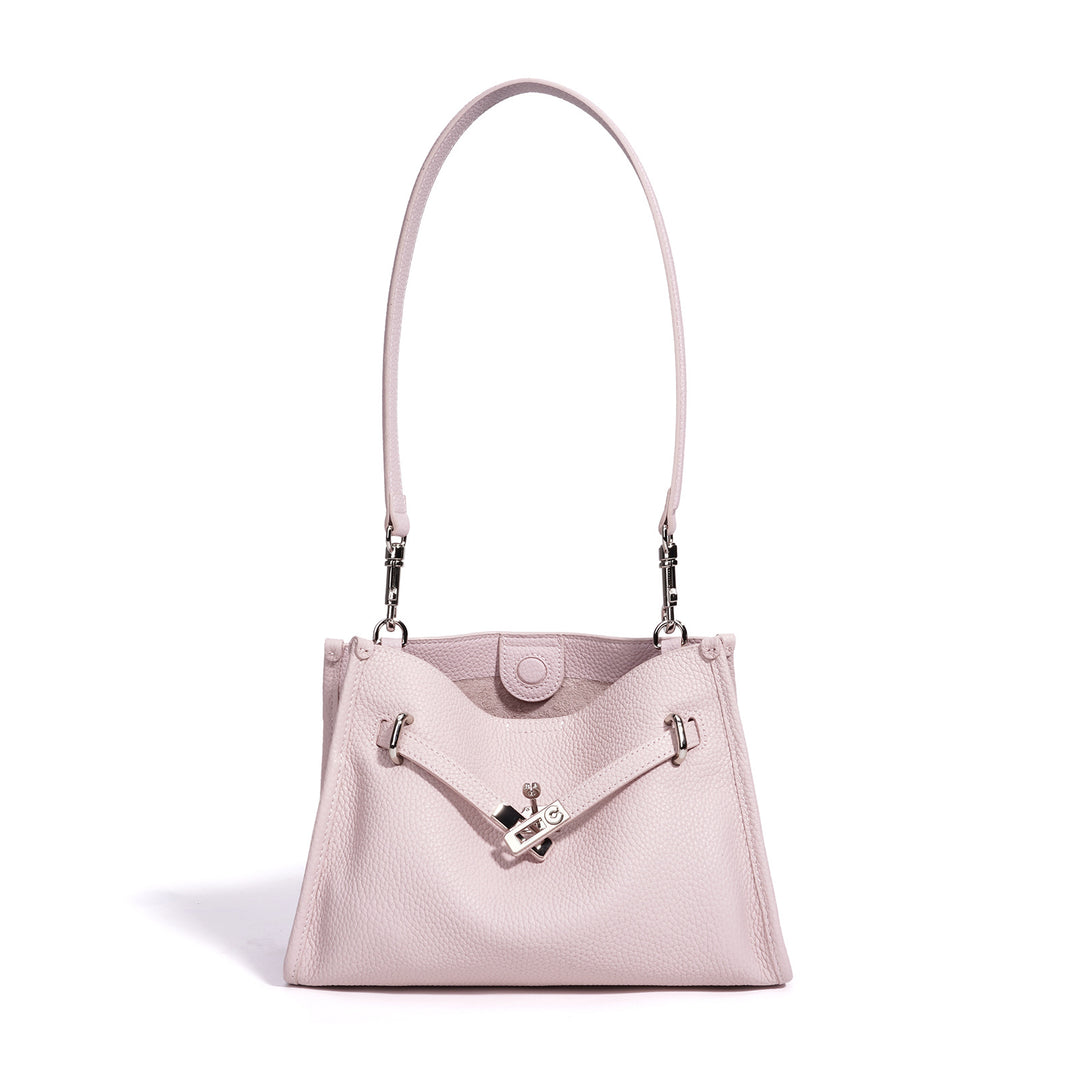 Damen elegante Lederhandtasche mit verstellbarem Schulterriemen Nord Taschen