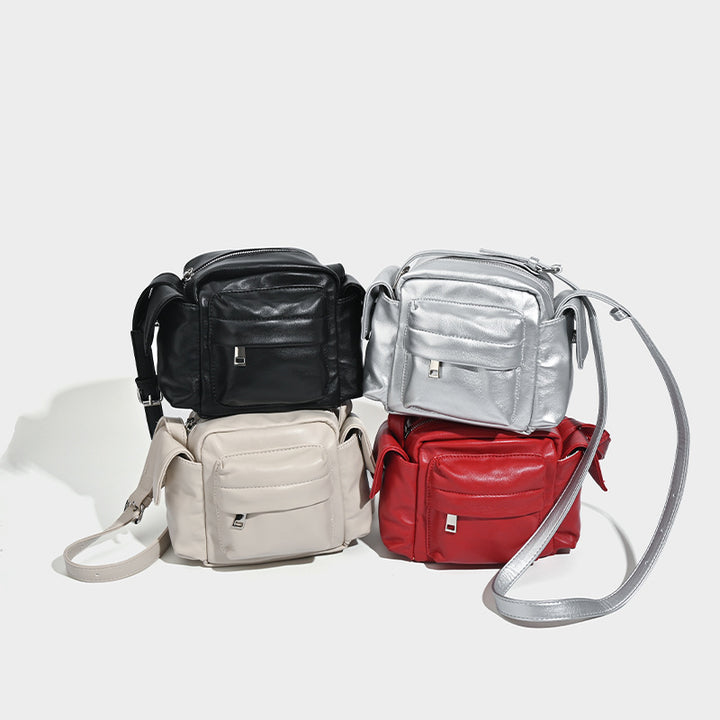 Damen praktische Crossbody-Tasche mit verstellbarem Riemen und mehreren Fächern Nord Taschen