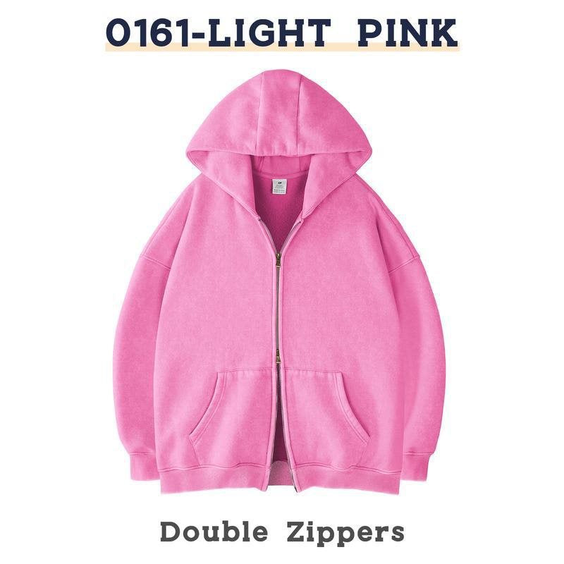 Unisex Oversized Kapuzenjacke mit Doppelreißverschluss und Kängurutaschen Nord Taschen