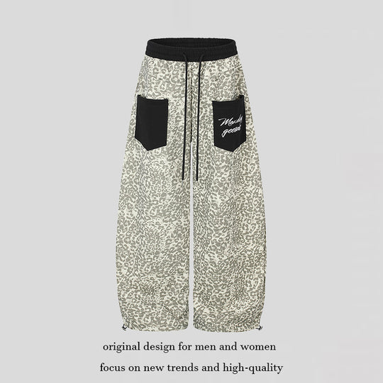 Damen Extraweite Palazzo-Loungehose im Culotte‑Schnitt mit elastischem Komfortbund, kontrastierenden Patch‑Taschen und verstellbarem Saum Nord Taschen