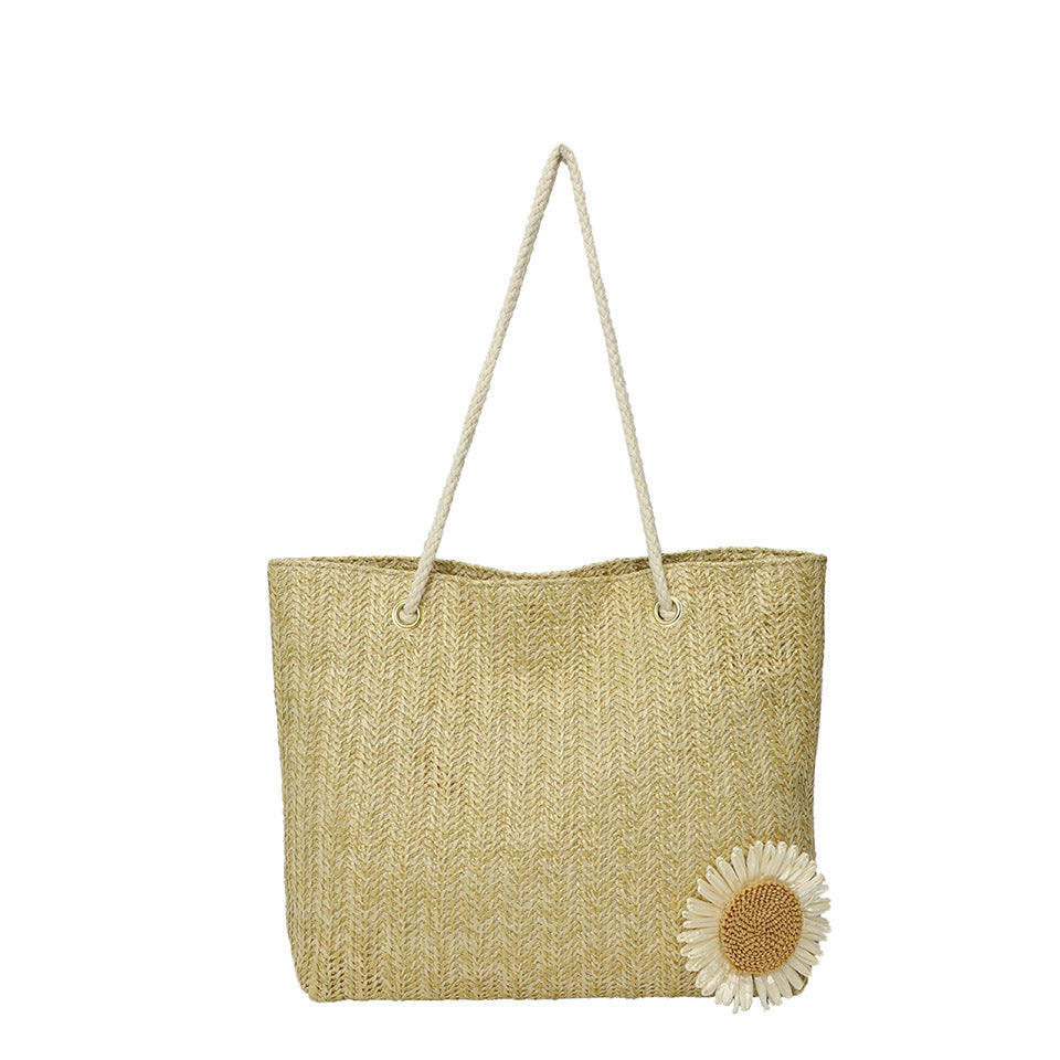 Damen Strandtasche mit floralen Akzenten Nord Taschen