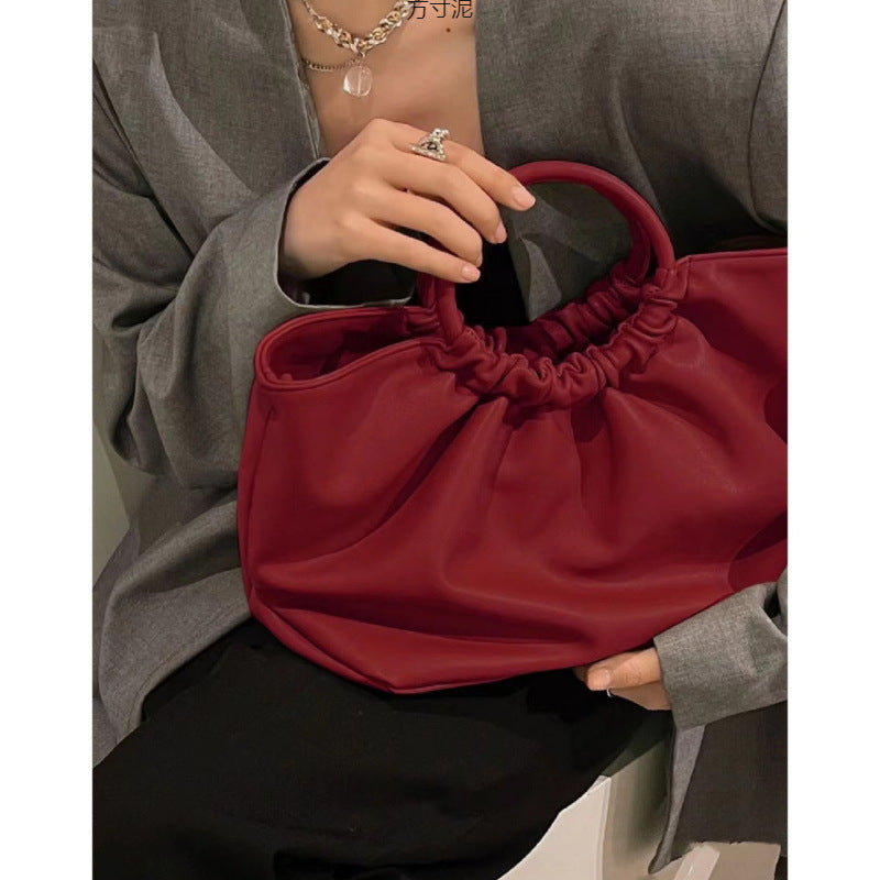 Damen Einkaufstasche mit modernem Faltendesign und robustem Tragesystem Nord Taschen