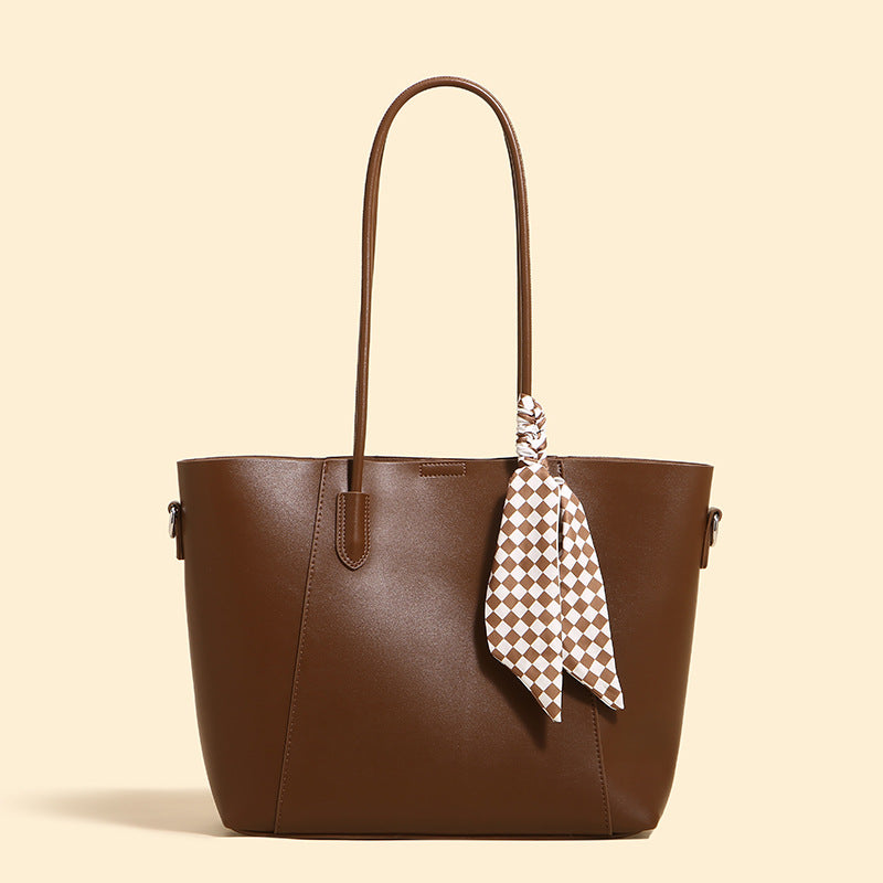 Damen Shopper-Tasche mit elegantem Design und abnehmbaren Halstuch Nord Taschen