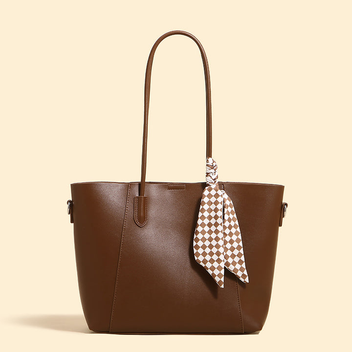 Damen Shopper-Tasche mit elegantem Design und abnehmbaren Halstuch Nord Taschen