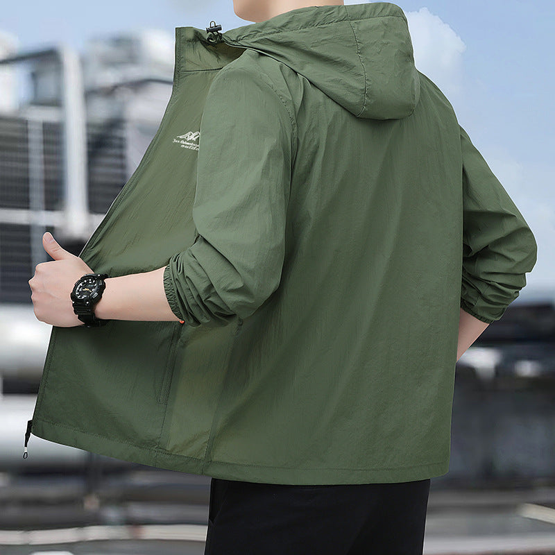 Herren Leichte Windjacke Nord Taschen