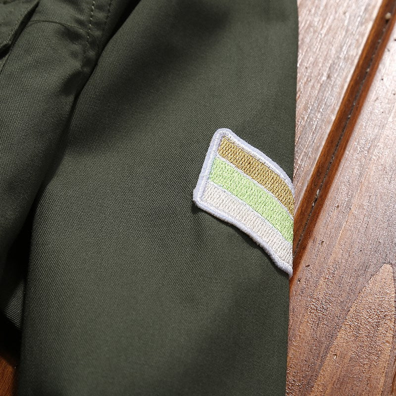 Herren Utility-Hemdjacke mit Brusttaschen, Schulterklappen und Badge-Applikationen Nord Taschen