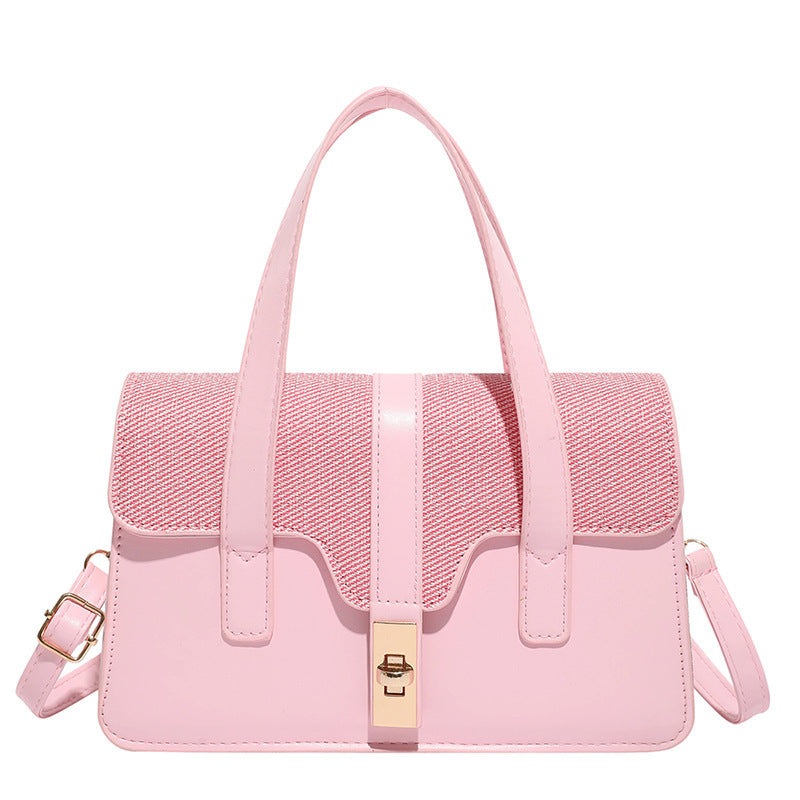 Damen elegante Handtasche mit verspiegeltem Verschluss Nord Taschen
