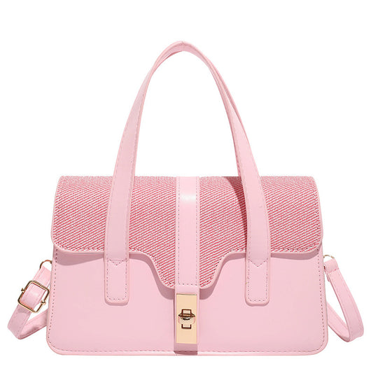 Damen elegante Handtasche mit verspiegeltem Verschluss Nord Taschen