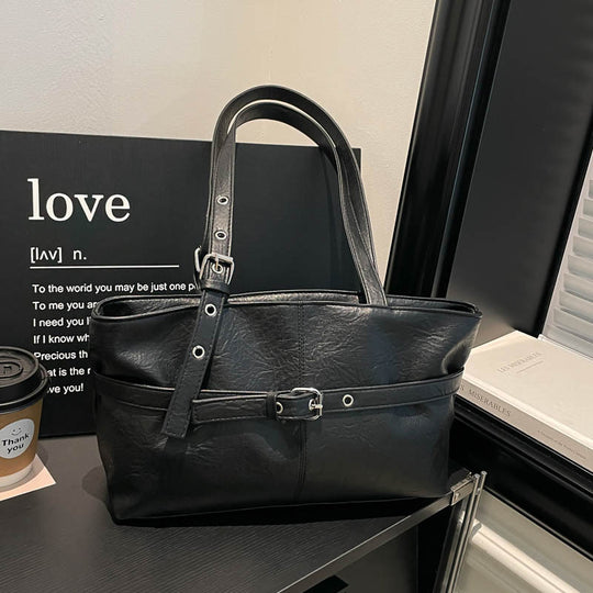 Damen elegante Handtasche mit flexiblem Tragegriff Nord Taschen