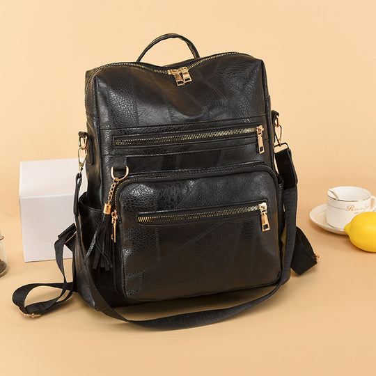 Damen Multifunktionaler Rucksack mit elegantem Kunstleder-Design Nord Taschen