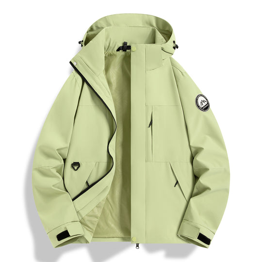 Damen Wasserfeste technische Kapuzenjacke mit verschweißten Nähten und verstellbaren Bündchen Nord Taschen