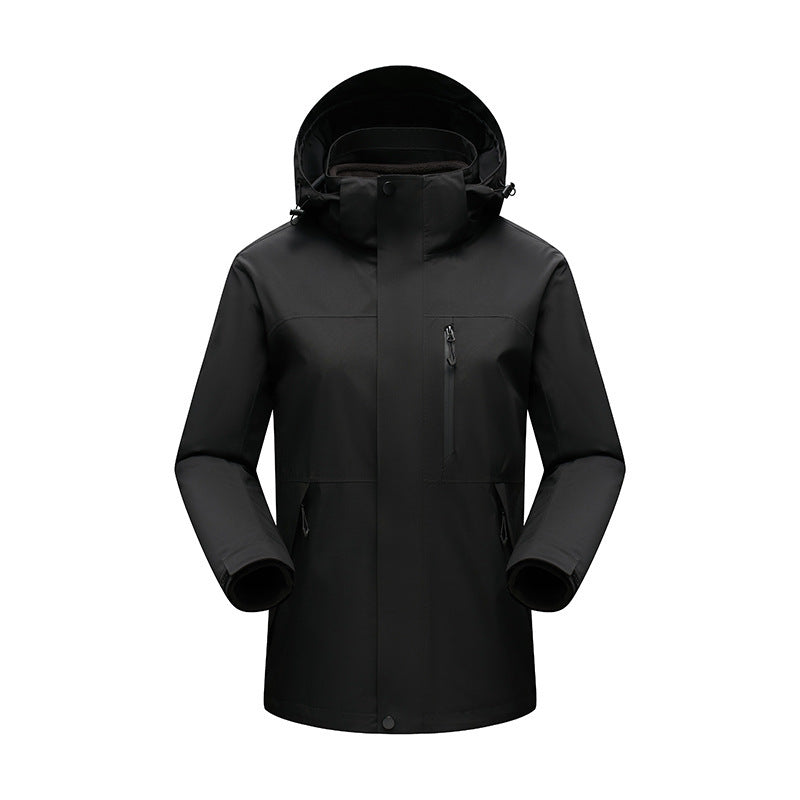 Herren Wasserabweisender Winterparka mit abnehmbarer Kapuze und getapten Nähten Nord Taschen