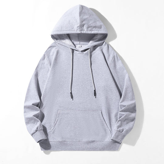 Unisex Locker geschnittener Kapuzenpullover aus Baumwollmix mit Kängurutasche und Kordelzug Nord Taschen