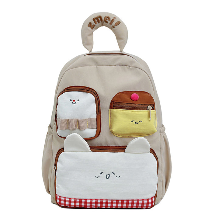 Damen Kinderrucksack mit fröhlichem Tiermotiv und innovativem Fächerdesign Nord Taschen