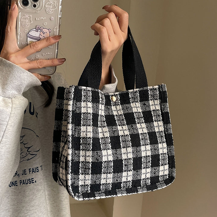 Damen Tragetasche mit modischem Karomuster Nord Taschen