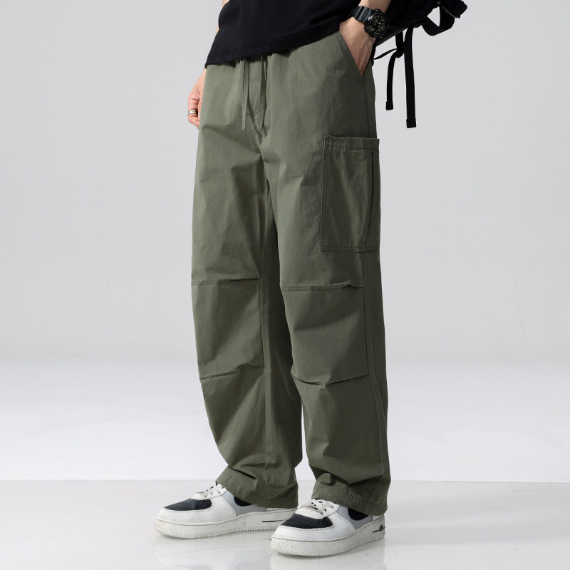 Herren Weite Cargohose im Utility‑Stil mit Kordelzug und aufgesetzten Beintaschen Nord Taschen