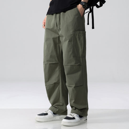 Herren Weite Cargohose im Utility‑Stil mit Kordelzug und aufgesetzten Beintaschen Nord Taschen