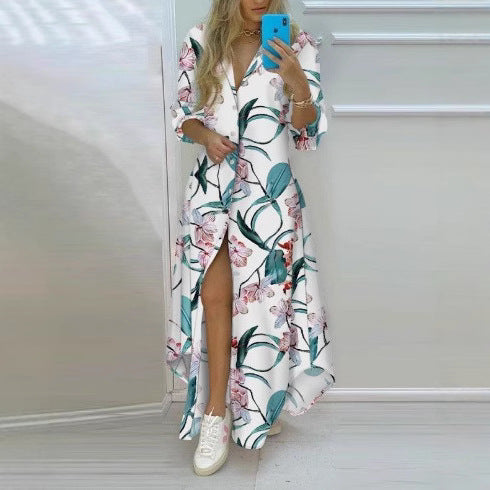 Damen Kimono-Robe mit Printdesign