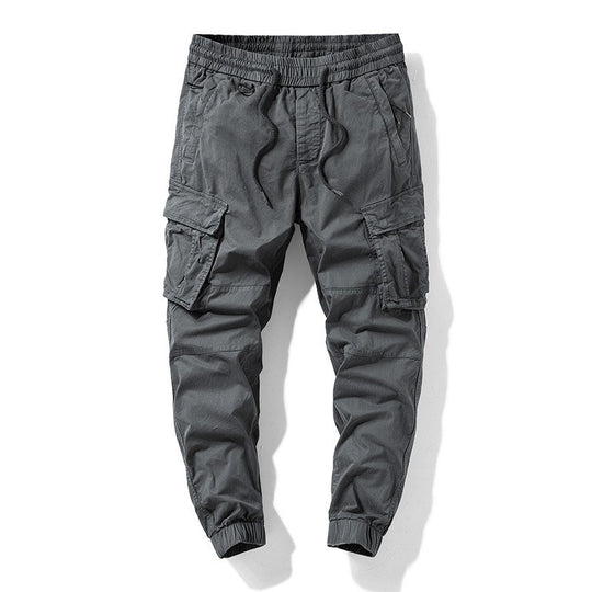 Herren Taktische Cargo‑Joggerhose mit elastischem Tunnelzugbund, Knieabnähern und Mehrfachtaschen Nord Taschen