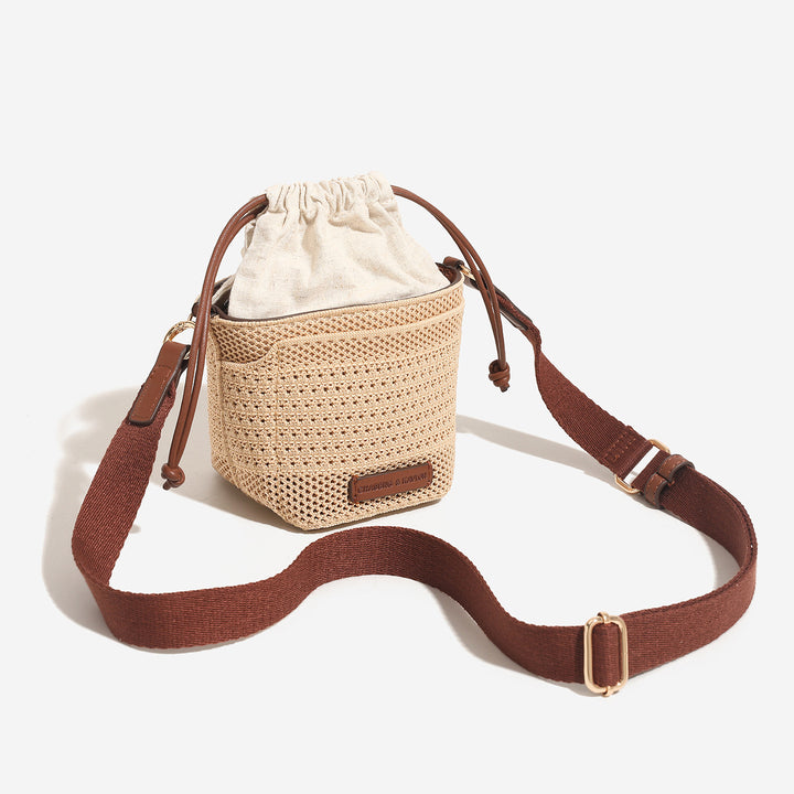 Damen modische Tasche mit elegantem Kordelzug Nord Taschen