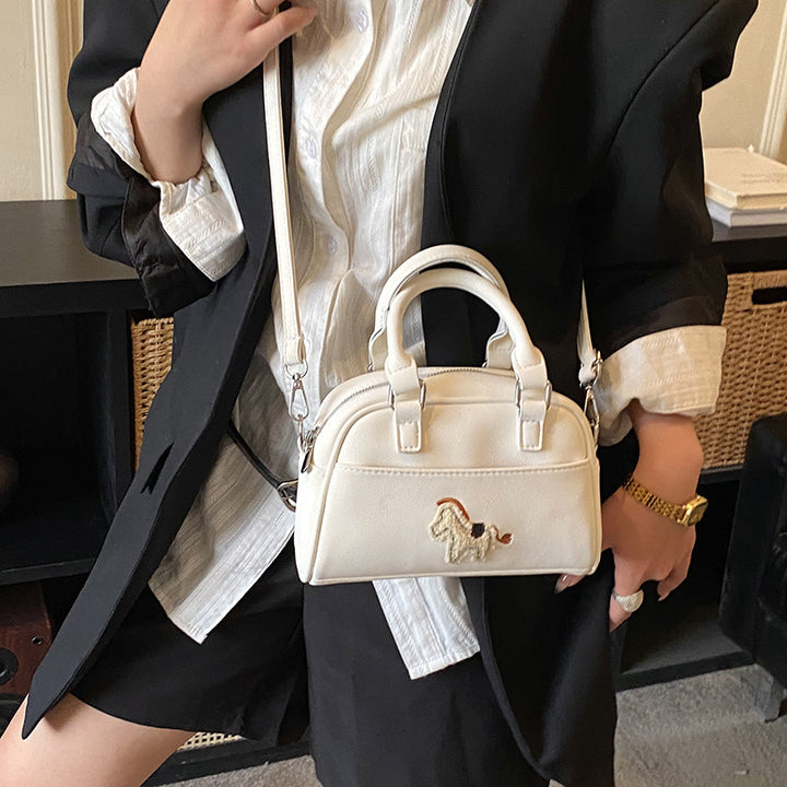 Damen Handtasche mit verspieltem Pferdemotiv und praktischem Tragegriff Nord Taschen
