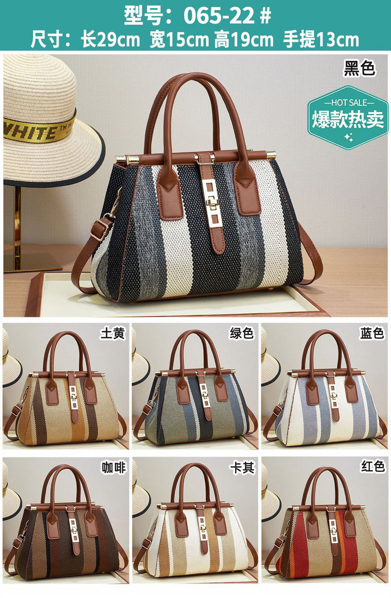 Damen edle Tote-Tasche mit strukturiertem Gewebe und vielseitigem Tragegurt Nord Taschen
