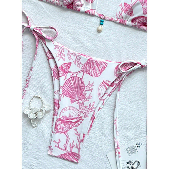 Damen Triangel-Bikini-Set mit raffinierten Schnürdetails und maritime Akzenten Nord Taschen