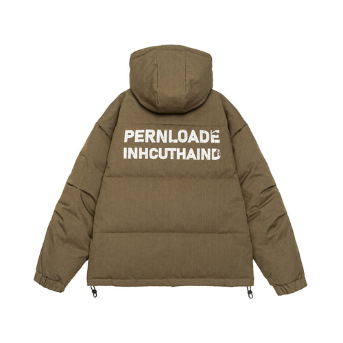 Herren Wattierte Winterparka mit Kapuze und Multitaschen Nord Taschen