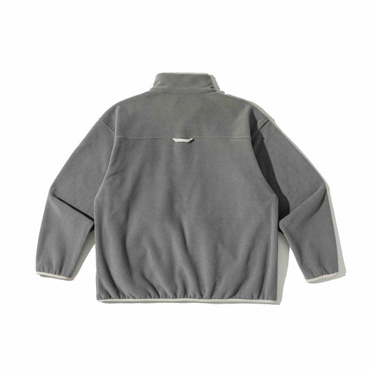 Unisex Fleece-Pullover mit halbhohem Reißverschluss, Kängurutasche und Collegestyle-Stick Nord Taschen