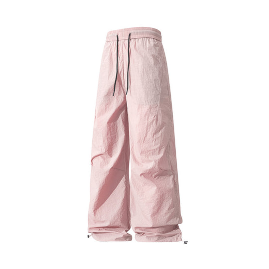 Unisex Weite technische Nylon-Hose mit Kordelzug und verstellbarem Saum Nord Taschen