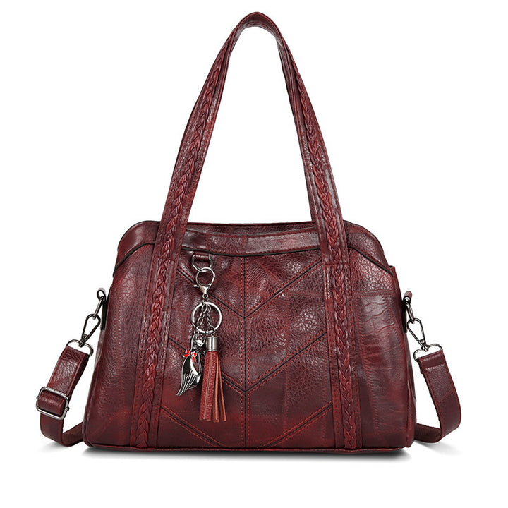 Damen elegante Handtasche mit geflochtenem Design Nord Taschen