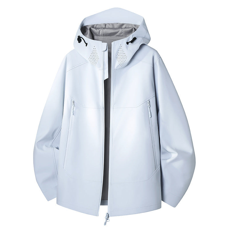 Damen Wasserdichte Softshell-Outdoorjacke mit minimalistischer Silhouette und Belüftungsperforation am Kragen Nord Taschen