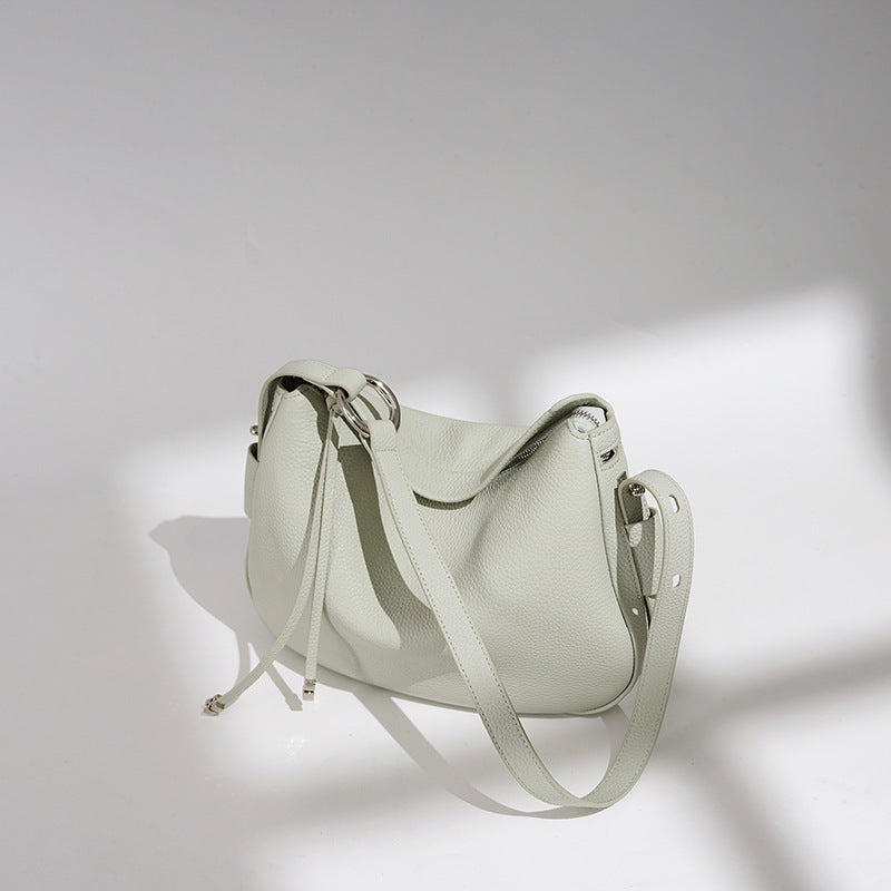 Damen weiche Ledertasche mit asymmetrischem Design Nord Taschen