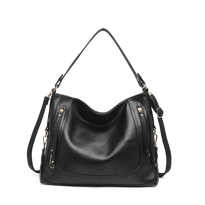 Damen Hobo-Tasche mit elegantem Faltendesign und verstellbarem Schulterriemen Nord Taschen