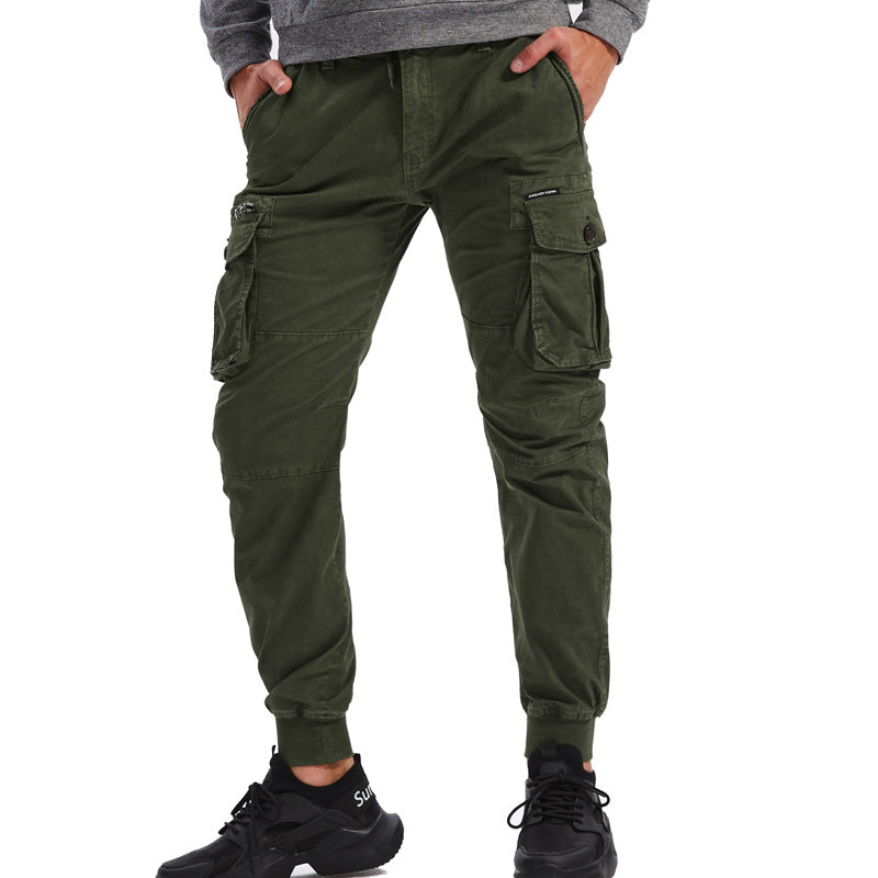 Herren Cargo-Jogginghose mit Multifunktionstaschen, elastischen Bündchen und tapered Fit Nord Taschen