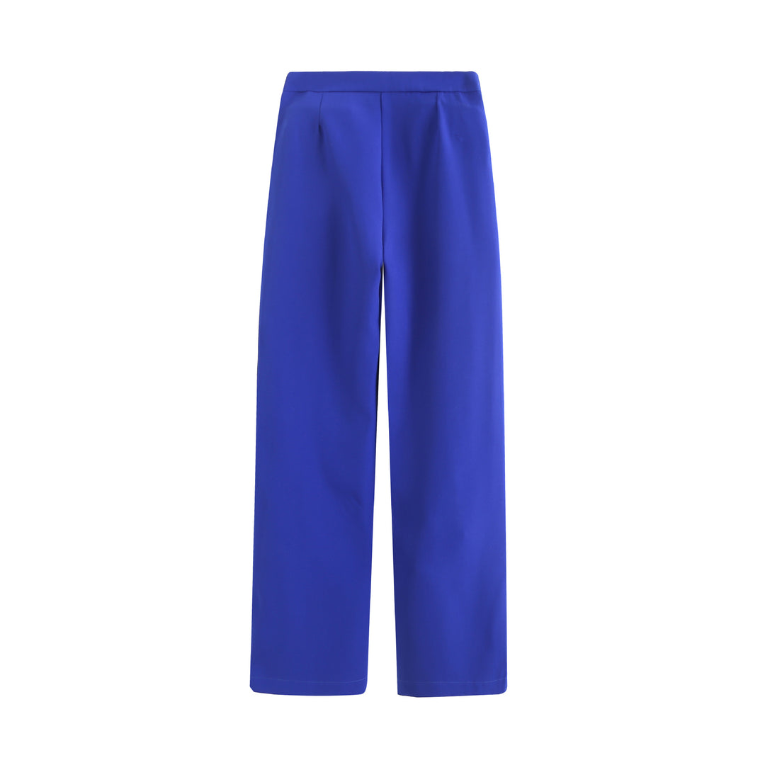 Damen Elegante High‑Waist Palazzo‑Hose mit durchgehender Bügelfalte und Clean‑Finish Nord Taschen