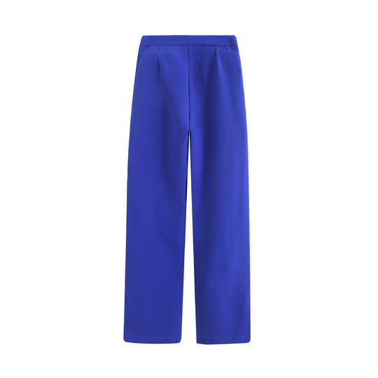 Damen Elegante High‑Waist Palazzo‑Hose mit durchgehender Bügelfalte und Clean‑Finish Nord Taschen
