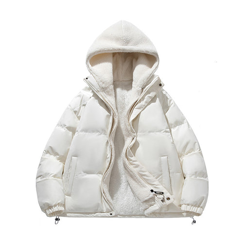 Damen Wattierte Kapuzenjacke mit weichem Fleecefutter Nord Taschen