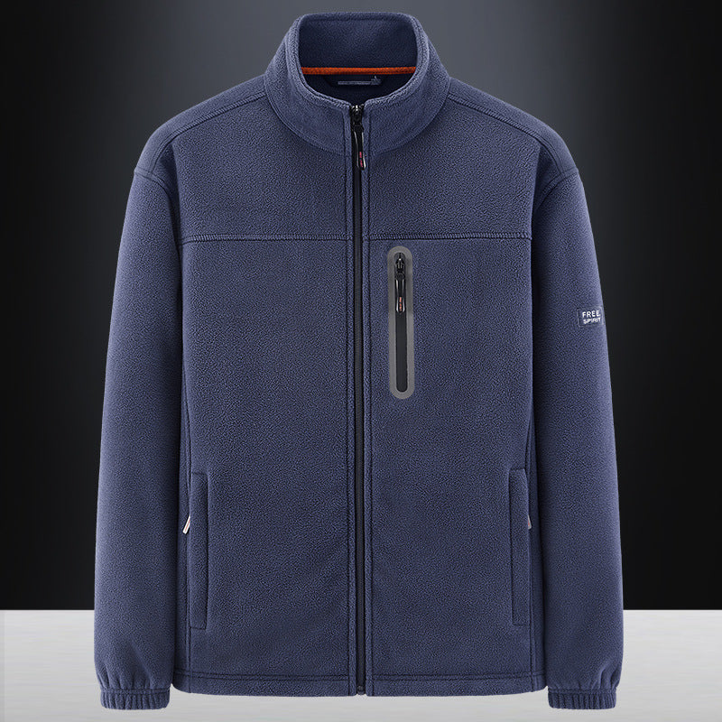 Herren technische Fleecejacke mit Polarstruktur, wasserabweisender Brusttasche und elastischen Bündchen Nord Taschen