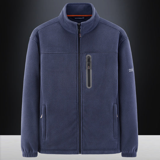 Herren technische Fleecejacke mit Polarstruktur, wasserabweisender Brusttasche und elastischen Bündchen Nord Taschen