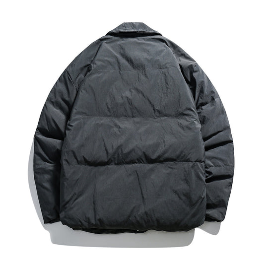 Unisex Boxy wattierte Hemdjacke mit großen Klapptaschen und Druckknopfverschluss Nord Taschen