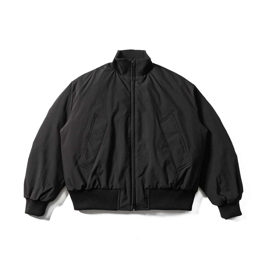 Herren Boxy wattierter Kurzblouson mit Rippenkragen und ergonomischen Eingrifftaschen Nord Taschen