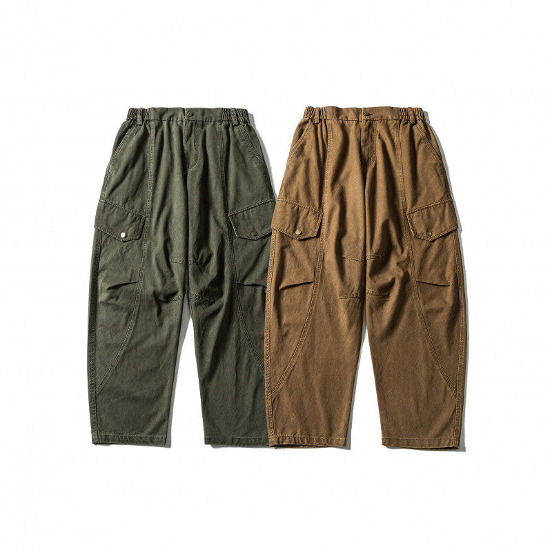Herren Lässige Workwear-Cargohose mit Gummibund und aufgesetzten Klappentaschen Nord Taschen