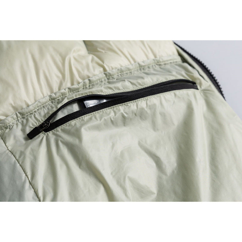 Unisex Wattierte Oversize-Steppjacke mit leichter Thermo‑Wattierung und Stehkragen Nord Taschen