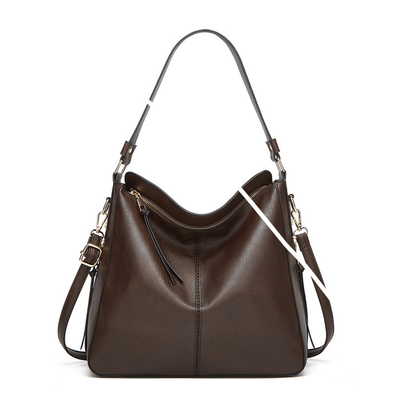 Damen Hobo-Tasche aus hochwertigem Kunstleder mit geräumigem Innenleben Nord Taschen
