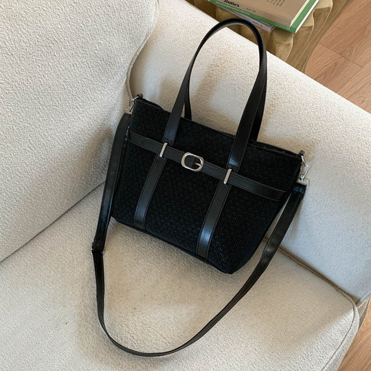 Damen modische Tragetasche mit strukturiertem Design und abnehmbarem Schulterriemen Nord Taschen